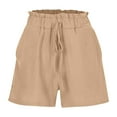 thumbnail image 5 of aidice Womens Shorts High Waisted Shorts Soft Comfy Shorts with Pockets Summer Casual Shorts for Women, 5 of 6