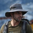 thumbnail image 3 of SPRING PARK Unisex Men Wide Brim Bucket Boonie Hat UV Protection Camping Safari Summer Sun Cap, 3 of 3