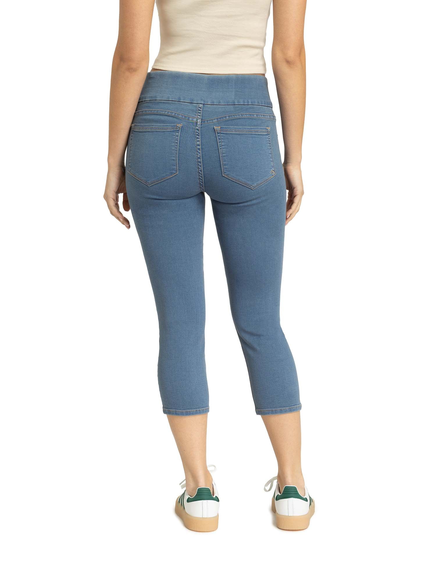 High Rise Jegging Capri Jeans Jordache Women's High Rise Pull On