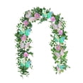 thumbnail image 2 of Guirnalda de flores artificiales decorativas, guirnalda floral falsa de 180 cm, flores falsas de , vegetación para ceremonias, decoración de Estilo B, 2 of 8