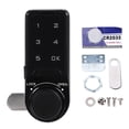 thumbnail image 2 of Security Cabinet Coded Locker, Black Intelligent Reliable 20mm Touch Digital Password Keypad Cabinet Lock  For Home, 2 of 8