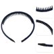 thumbnail image 3 of 4 Uds. Diademas con peine de dientes para mujer, bandas para la cabeza antideslizantes, diadema para el pelo para mujer, rojo vino, negro, azul, azul marino, 3 of 7