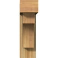 thumbnail image 2 of Ekena Millwork 6"W x 20"D x 20"H Westlake Block Rough Sawn Bracket w/ Offset Brace, Western Red Cedar, 2 of 25