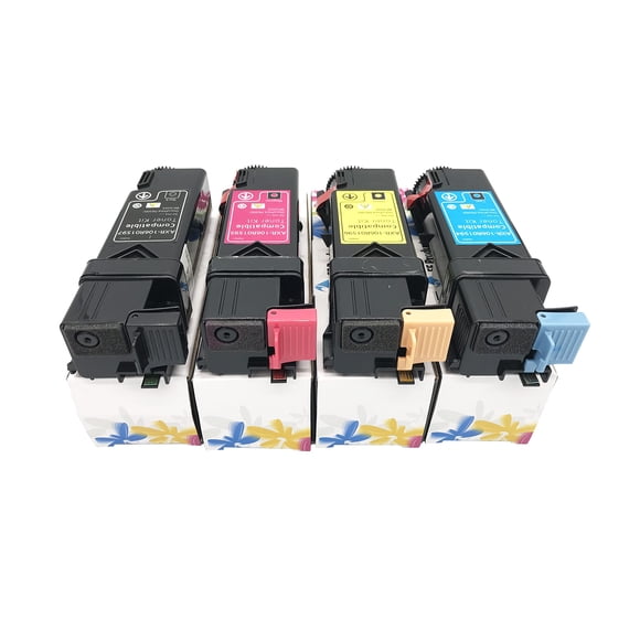 EF Products Replacement Toner Cartridge for Xerox Phaser 6500 Workcentre 6505 ( Black 106R01597, Yellow 106R01596, Magenta 106R01595, Cyan 106R01594, 4-Pack)