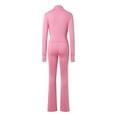 thumbnail image 5 of Sweatsuits For Women Set 2 Piece Outfits Sexy Long Sleeve Bodysuits Top Skinny Pants Sets Tracksuits Womens Casual Pants For Summer, 5 of 8