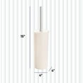 thumbnail image 2 of Superio Ribbed Collection - Eco-Friendly Decorative Plastic Toilet Bowl Brush and Holder Set, (2 Pack) Cleaner Scrubber for Bathroom, 2 of 7