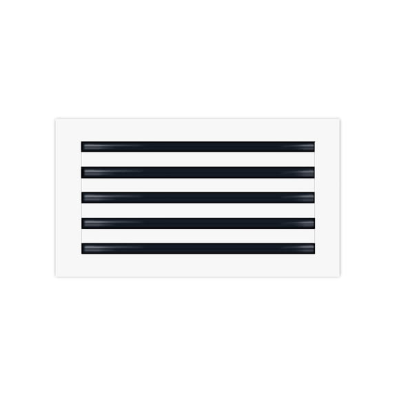 BUILDMART - 18x10 Modern AC Vent Cover - Decorative White Aluminum Air Vent - Standard Linear Slot Diffuser - Heating and Cooling Register Grille for Ceiling, Walls & Floors - Texas Buildmart