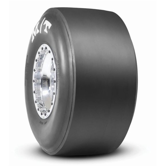 Mickey Thompson Tires Tire 255253 ET Drag; P29.5 x 10.5-15S; Drag Race Use Only; Nylon; Bias Ply; M5 Medium Compound Good For General Use; Painted White Letter; Non-Directional Tread Design