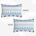thumbnail image 5 of LNWH Rectangle Pillow Cover, Winter Snowflake Blue Style Cushion Covers Pillowcase for Couch Bedroom Sofa, 16"x24", 5 of 7
