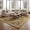 Olive, Moss Green, Chestnut Brown / Mannargudi, variant on Hauteloom Tuscania Wool Living Room, Bedroom Area Rug - Bohemian Transitional - Olive, Moss Green, Chestnut Brown - 5' x 7'6"