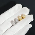 thumbnail image 3 of S925 Silver VVS Moissanite Round Diamond Earrings with Stud Earrings, 3 of 11