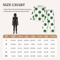 thumbnail image 4 of Pajama Sets for Women 2 Pcs, Green abstract flower Button Down Long Sleeve Sleepwear Lounge PJ Sets, 4 of 6