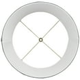 thumbnail image 5 of Springcrest Tieling 14" Top x 16" Bottom x 11 1/2" High x 11 1/2" Slant Print Lamp Shade Gray Drum Softback Washer Harp Finial, 5 of 7