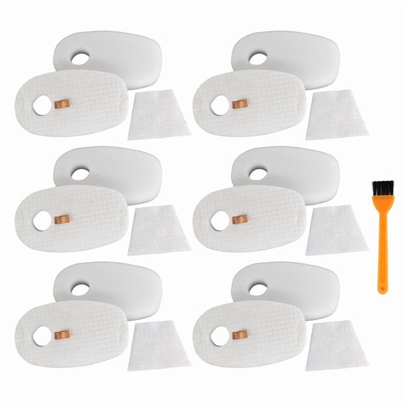 6 Pack Vacuum Foam Felt Filter for Shark Rocket Deluxe Pro TruePet HV319Q HV320 HV321 UV330 UV422 UV425CCO. Replace 1080FTV320 1084FTV320 Vacuum Cleaner