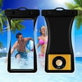 thumbnail image 6 of YiBai 7.2in Universal Phone Pouch IPX8 Phone Case For Beach Underwater Cellphone Dry Bag With Lanyard Fits All Phones - Black, 6 of 7