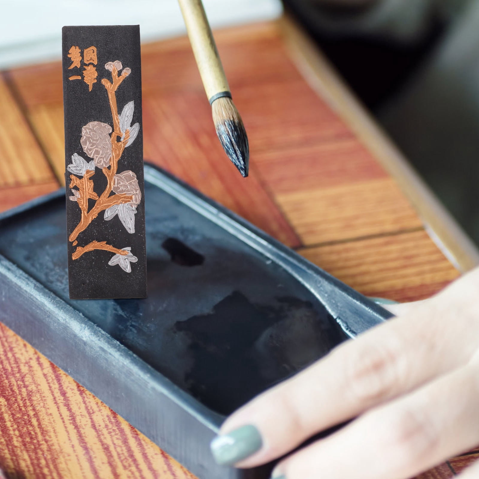 ELAYARD Traditional Chinese Ink Stick Set, Black Ink Block for Painting, Writing, and Art Projects