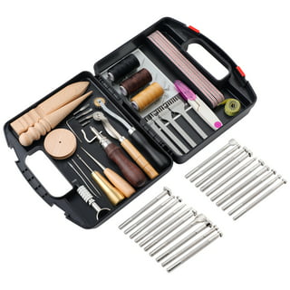 ZenBath 29pcs Leather Sewing Kit, Leather Sewing Upholstery Repair Kit,  Leather Craft Tools with 8 Colors Waxed Thread, Leather Stitching Kit for Beginner  Leather Repair, Stitching, Sewing 