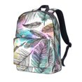 thumbnail image 2 of Mochila con estampado de plumas, mochila para portátil, bolsa de viaje, senderismo, mochila de negocios para mujeres y hombres., 2 of 5