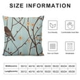 thumbnail image 6 of Nawypu Throw Pillow Cover Blue Branch on Sakura Branches Brown Pattern Floral Tree Decorative Throw Pillow Cushion Case for Home Couch Living Room Bed Sofa Car 2pc, 6 of 6
