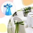 thumbnail image 3 of VONKY Elastic Bowknot Chair Cover Sashes Anti-wrinkle Ribbon Chair Band Wedding Decor, 3 of 8