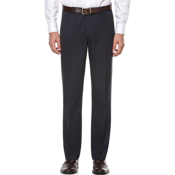 Perry Ellis Portfolio - Pantalones de vestir para hombre, color azul, 32 W x 30 L