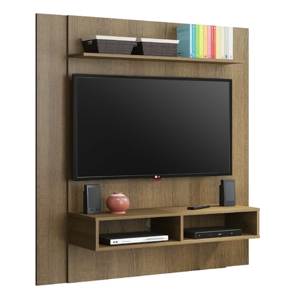 Panel para TV hasta 50" Arizona 1 Estante - 2 Nichos - Marrón Madesa Madesa 2108