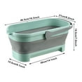 thumbnail image 2 of Advancent Cubo para fregonas plegable multifuncional, cubo para fregonas plegable de gran capacidad que ahorra espacio Suministros de limpieza para el hogar Pequeño+Verde, 2 of 6