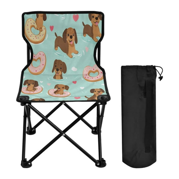 BZSMCE Camping Chairs Modern Donut Splash Adventure Pattern Folding chair