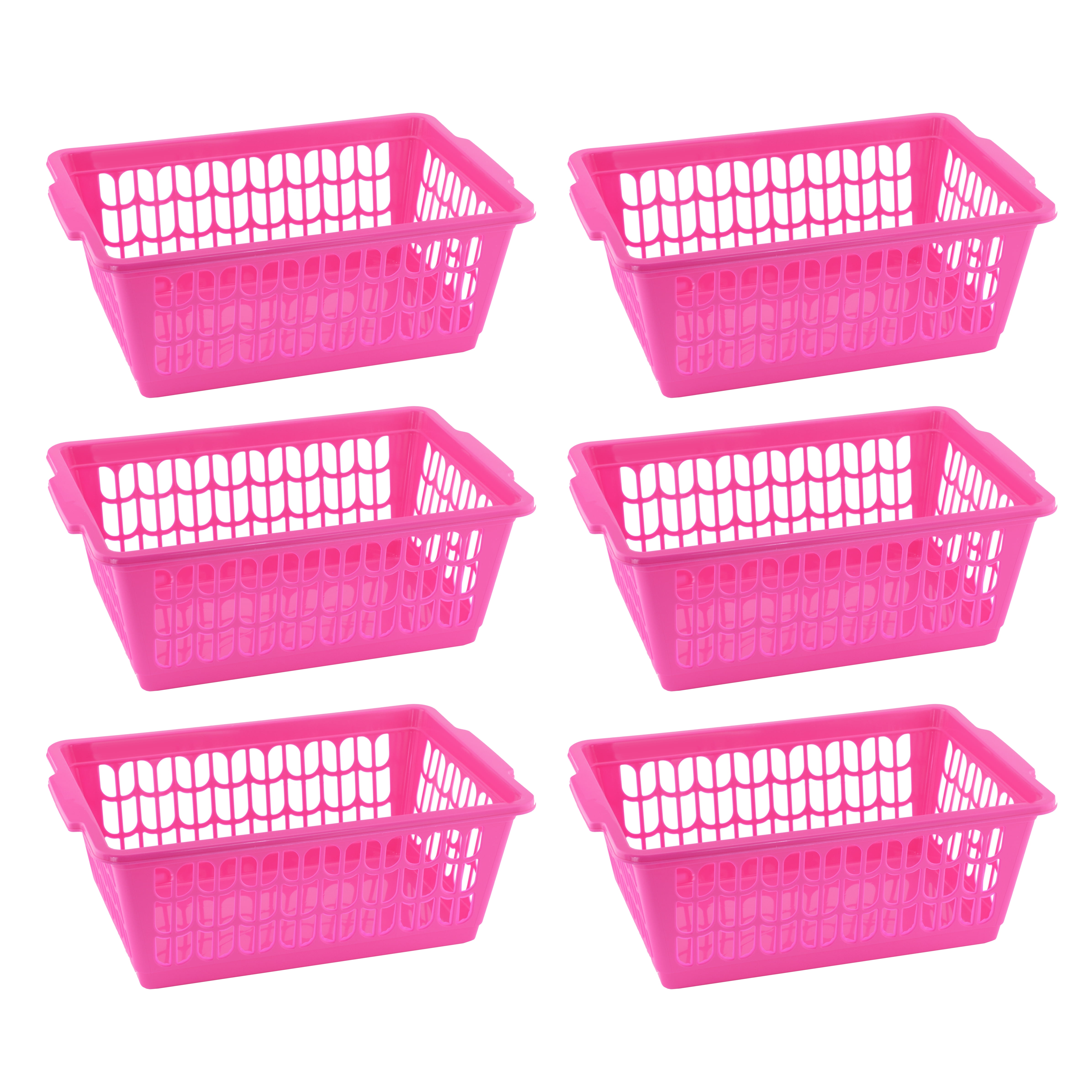 YBM Home Small Plastic Storage Basket for Organizing Kitchen Pantry