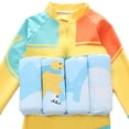 thumbnail image 5 of ATOGUTA Floatation Swimsuit Set Boys with Adjustable Buoyancy Kids Float Suit Floating Swimwear Bathing Suit with Cap Size 6M-4T, Multicolor, 5 of 5