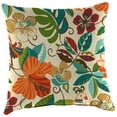 thumbnail image 6 of Jordan Manufacturing 16" x 16" Lensing Jungle Multicolor Floral Square Outdoor Throw Pillow (2 Pack), 6 of 13
