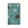 thumbnail image 1 of Marine Hanging Pocket Organizer, Continuous Bubbles Turtles Starfish and Shells, Printed Polyester Storage Bag with Pockets, 9" x 16", Dark Seafoam Chocolate, 1 of 2