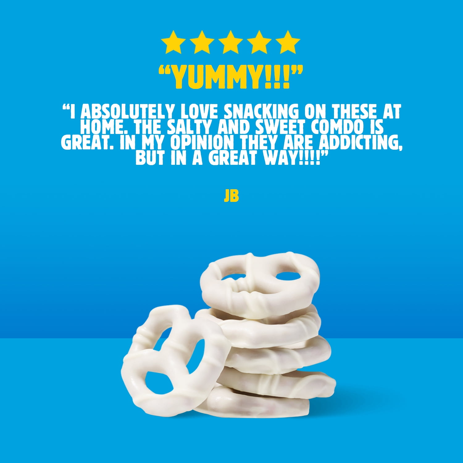 Flipz White Fudge Pretzels, 5 oz. - Crunchy, Sweet, Salty