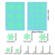 thumbnail image 3 of Pegatinas estáticas que brillan en la oscuridad con copos de nieve para fiestas y ventanas en invierno con diseños festivos, 3 of 7