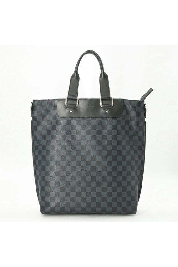 Pre-Owned LOUIS VUITTON Damier Cobalt Cabas Jour Tote Bag, Navy, Men's, N42223