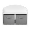 thumbnail image 6 of Kids Wooden Toy Box,Bench with Collapsible Fabric Drawers,Toy Storage Cabinet Organizer(White), 6 of 6