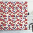 thumbnail image 1 of Ambesonne Floral Shower Curtain, Blooming Red Poppies, 69"Wx84"L, Multicolor, 1 of 3
