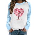 thumbnail image 2 of Meichang Sweatshirts pour Femmes Sweatshirt de la Saint-Valentin Femmes Sweatshirt Graphique Cœur Manches Longues Col Rond Pull de Vacances en Solde Cadeaux de la Saint-Valentin, 2 of 4