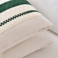 thumbnail image 3 of Funda de almohada Fancy Homi, color verde oscuro, estilo bohemio, 60 x 60 cm, juego de 2, 3 of 8