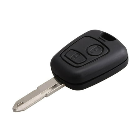 Kate Aspen 2 boutons télécommande lame de clé de voiture télécommande  porte-clés contrôleur pour PEUGEOT 206 434MHZ avec puce transpondeur  PCF7961 1 PACK