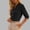 Black, variant on Dressy Tops for Women Business Casual Tops Summer Work Blouses 3/4 Sleeve Button Down Shirts Trendy 2026