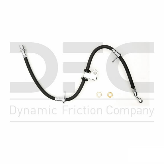 Front Left Dynamic Friction Company Brake Line Hose 350-59022 For 1986-1988 Honda Civic, 1988 Honda CRX