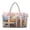 Books Spring Floral Pink, variant on Xixirimido Cartoon Dinosaurs Hearts Rainbow Pink Print Gym Bag for Women, Quilted Duffle Bag with Trolley Sleeve for Travel, Weekender Overnight Bag for Men Hospital Bags for Women
