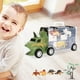 thumbnail image 4 of Juego de Camión de Transporte de Plástico, Remolque, Triceratops cortos Zulema Camión de transporte, 4 of 5