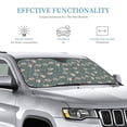 thumbnail image 3 of Kdxio Hedgehogs and Flowers Print Windshield Sun Shade, Foldable Sun Blocker for Car,Truck,SUV Automotive Interior Sun Protection,Reflective Shade for Front Windshield(Small), 3 of 7
