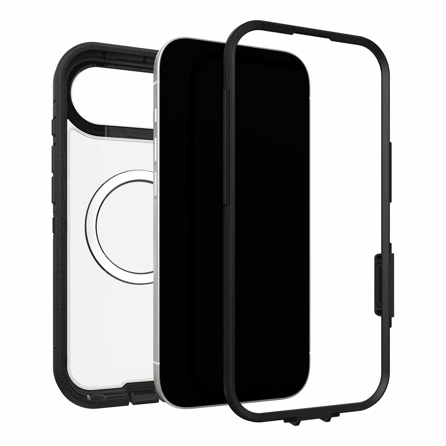 OtterBox Defender Pro XT Clear MagSafe Case w/Camera Control Dark Side (Black) for iPhone 17( Pro 6.3)