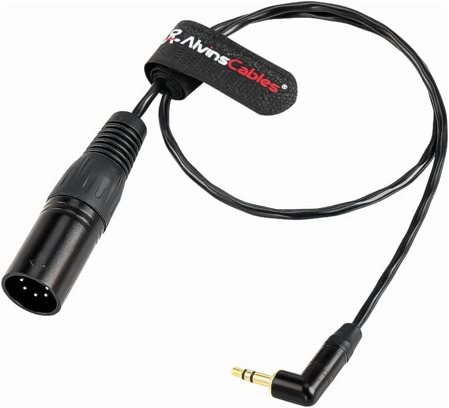 Alvin’s Cables XLR 5 Pin Male to 3.5mm TRS Audio Cable for ARRI Alexa XT SXT Amira, for Sony Venice Camera, 50cm| 20inches