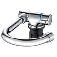 thumbnail image 1 of Foldable Kitchen Faucet 360 Dgree Rotation Sink Water Tap Single Handle Cold & Hot Water Mixer Copper Faucet for RV Boat,1 x Water Faucet,Silver, 1 of 5