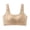 Khaki, variant on Women's Lift Bust Shaping Bras Comfort Soft Support Push up One-Piece Fixed Bras Plus Size Full Coverage Seamless Wire-Free Everyday Bralettes for Yoga Workout Wear Purple L