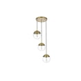 thumbnail image 4 of Living District Eclipse 18 Inch Pendant Clear Shade in Chrome, 4 of 9